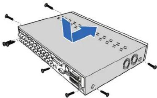 KONIG SECDVR416 - A merevlemez beszerelése a merevlemezes felvevöbe - 6