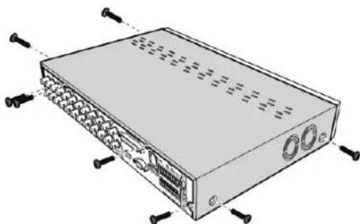 KONIG SECDVR416 - Installation af hardisk i delve hardiskoptageren: - 1