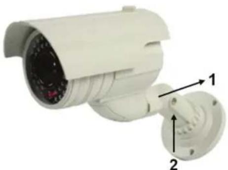 KONIG SECDUMMYCAM80 - Winkel der Kamera/Halterung einstellen: - 1