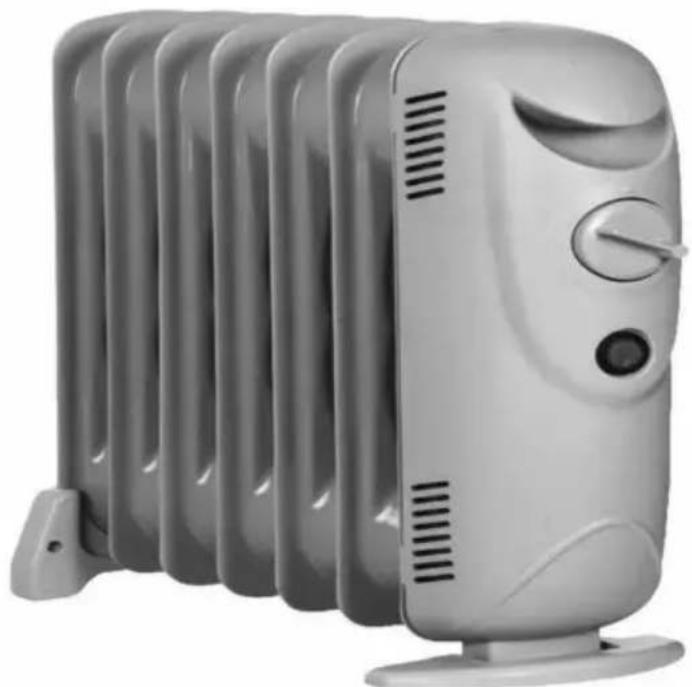 Prem-I-Air EH0286 - 800W 7-Fin Oil-Filled Radiator Radiateur à Bain d'Huile 7 Eléments 800W - 1