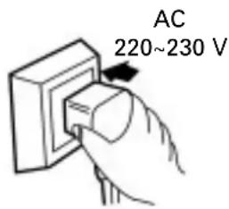 DAITSU ADD20 - Ligue a fixa de alimentacao eletrica a tomada e pressione o interruptor "1/0" - 1