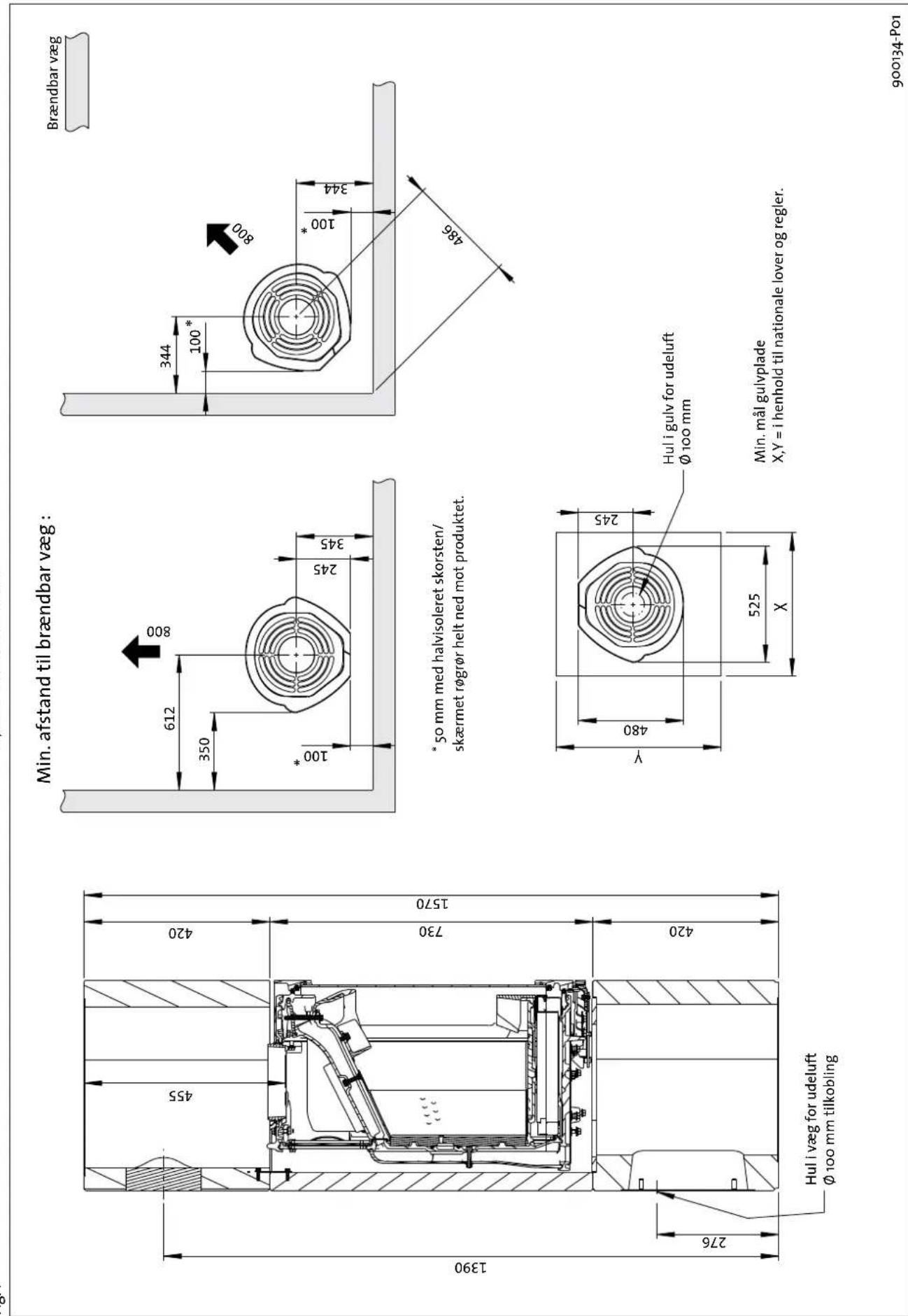 Jøtul FS 91 - Tekniske data i h.h.t. EN 13240 - 1