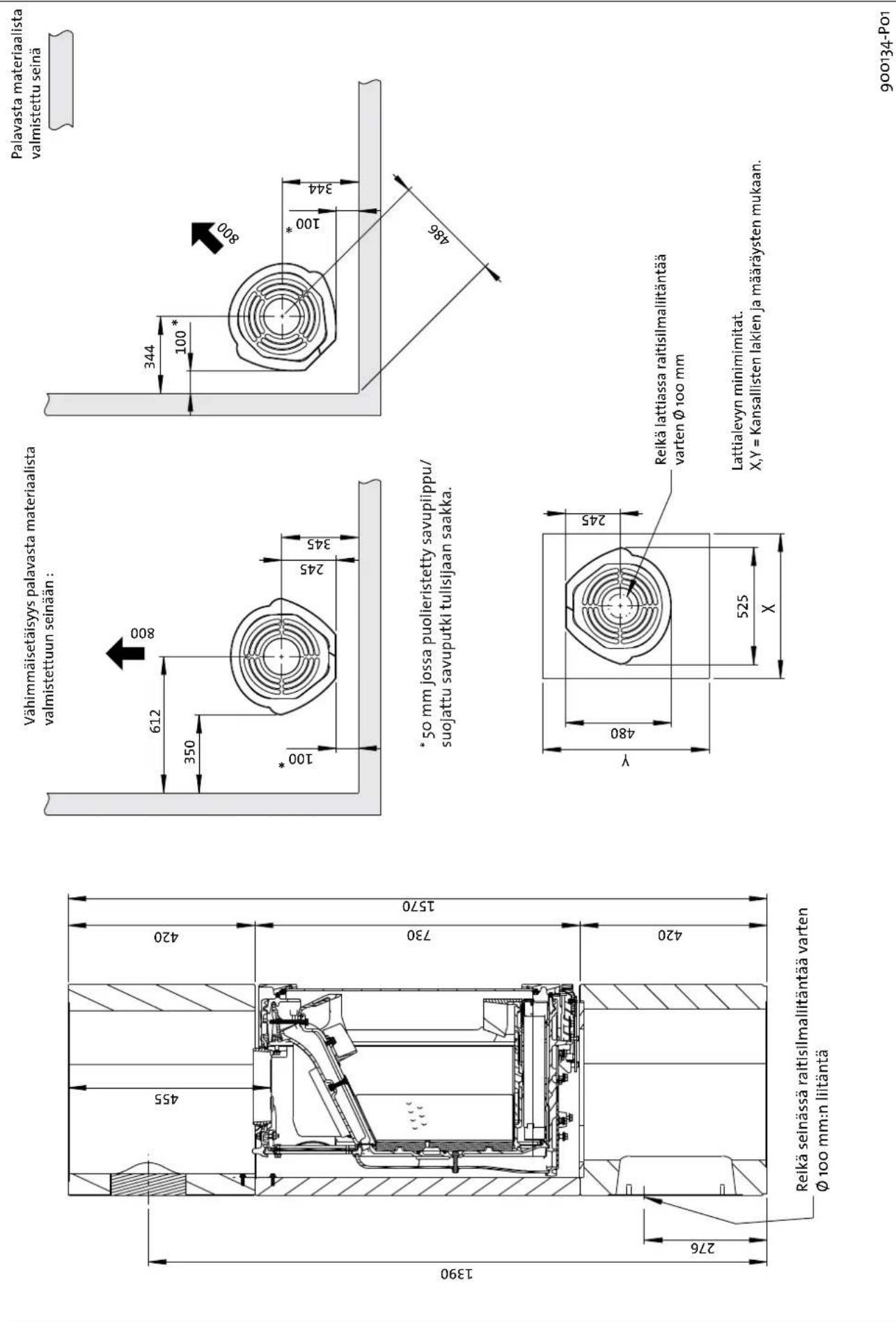 Jøtul FS 92 - Tekniset tiedot - 1