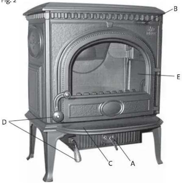 Jøtul MF 3 - Plaque de convection - cat. No. 350319 - 10