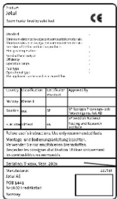 Jøtul F 602 N - Ilmansaanti - 1