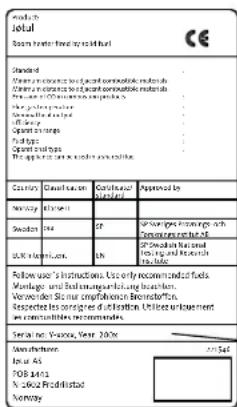 Jøtul F 602 N - Tilforsel av Luft - 1