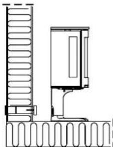 Jøtul F 371 - Indirectamente a trovés de una pared exterior - 1