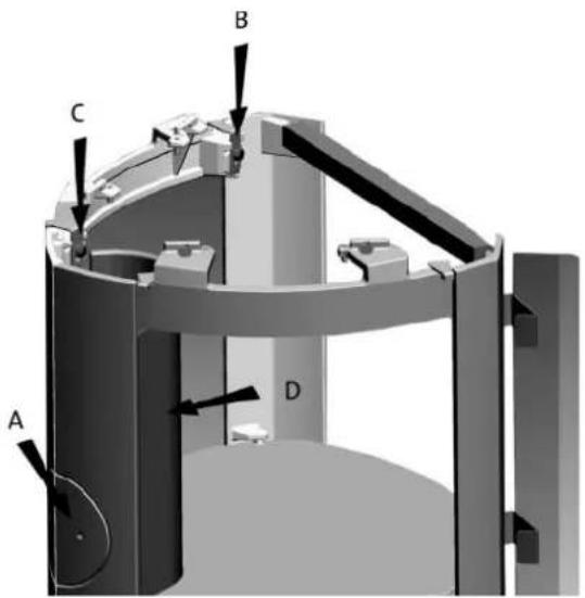 Jøtul F 371 - Jotul F 376 - Glass base - 1