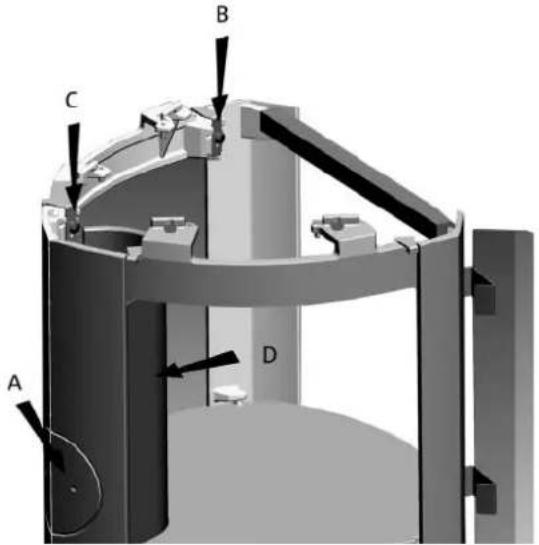 Jøtul F 371 - Jotul F 376 - Glazen basis - 1