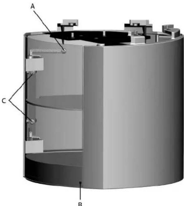 Jøtul F 371 - Jotul F 375 - Base en fonte avec porte vitrée - 2
