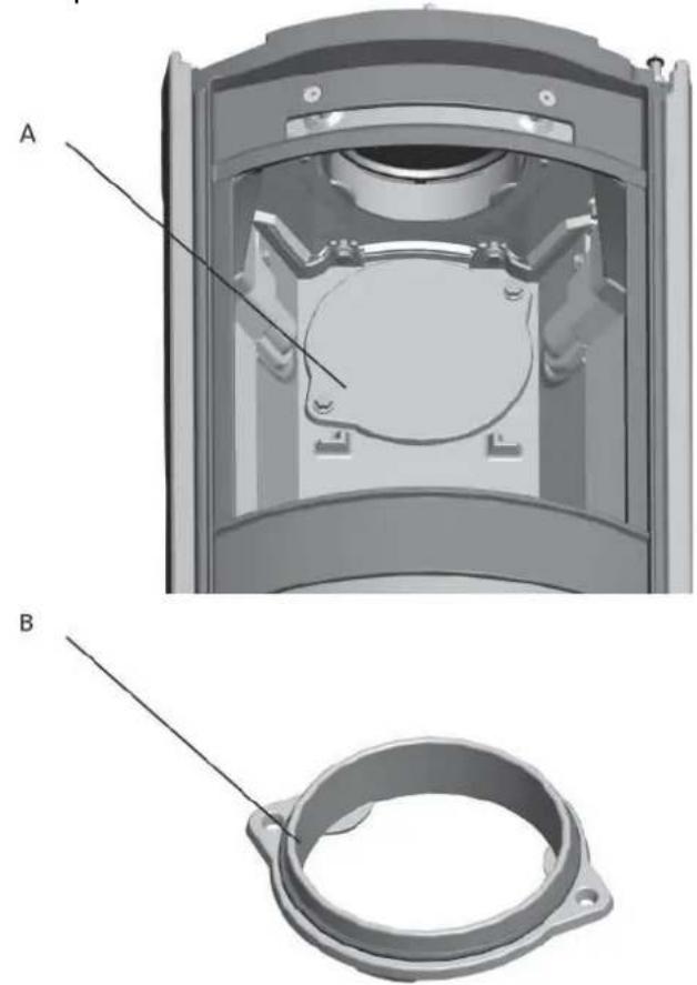 Jøtul F 366 - Montage van een schoorsteenpijp aan de achterkant - 1