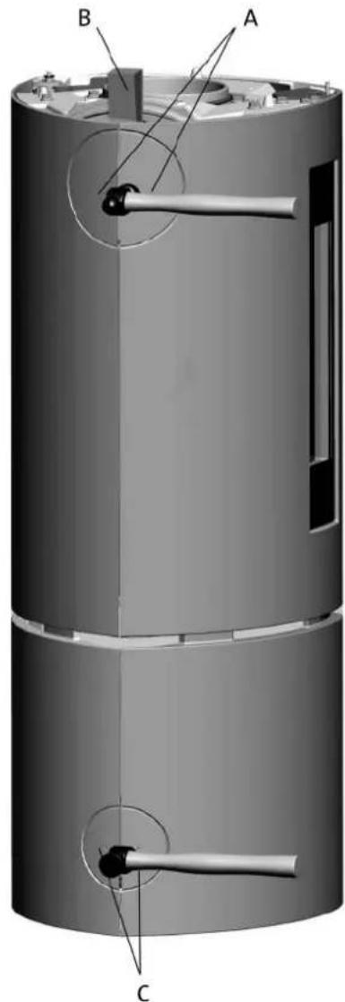 Jøtul F 379 - Jøtul F 371 - Gietijzere onderstel - 1