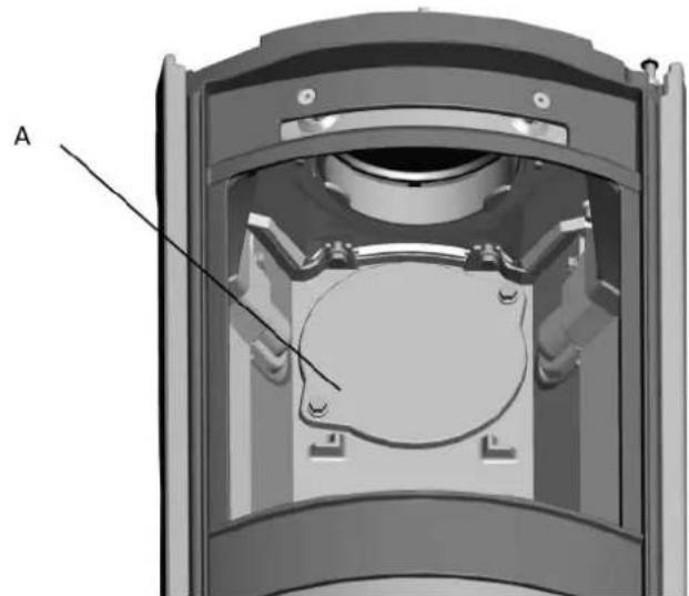 Jøtul F 379 - Montaje de la salida de humos con la salida trasera - 1