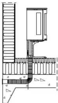 Jøtul F 379 - A través de la placa de piso y el suelo - 1