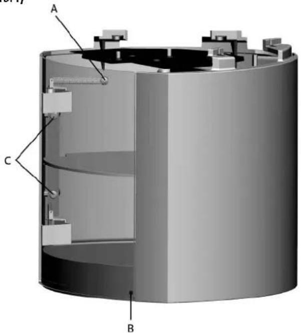 Jøtul F 379 - Jøtul F 375 - Gietijzeren basis met glazen deur - 2