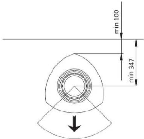 Jøtul F 360 - Distance from the wall of flammable material - 1