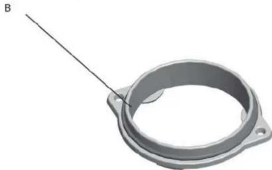 Jøtul F 360 - Assembly of flue pipe with rear outlet - 2