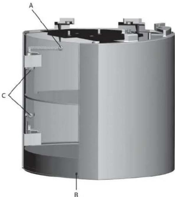 Jøtul F 363 - Jotul F 365 - Base in ghisa con porta in vetro - 2