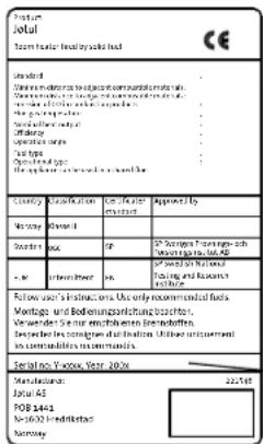 Jøtul F 273 - Tilforsel af luft - 1