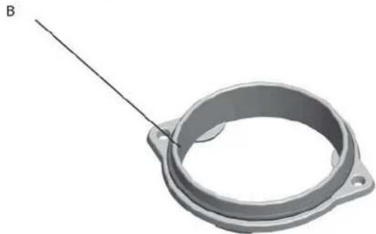 Jøtul F 361 - Assembly of flue pipe with rear outlet - 2