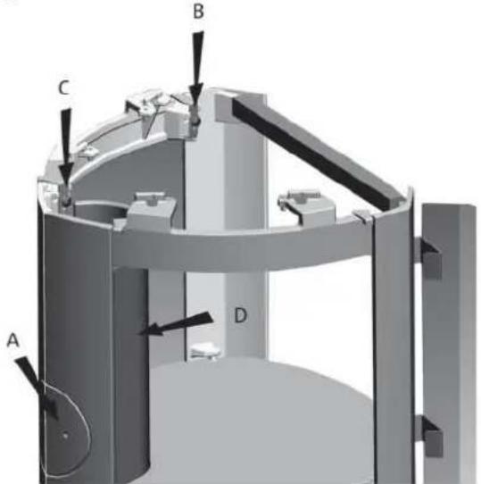 Jøtul F 361 - Jøtul F 366 - Glazen basis - 1