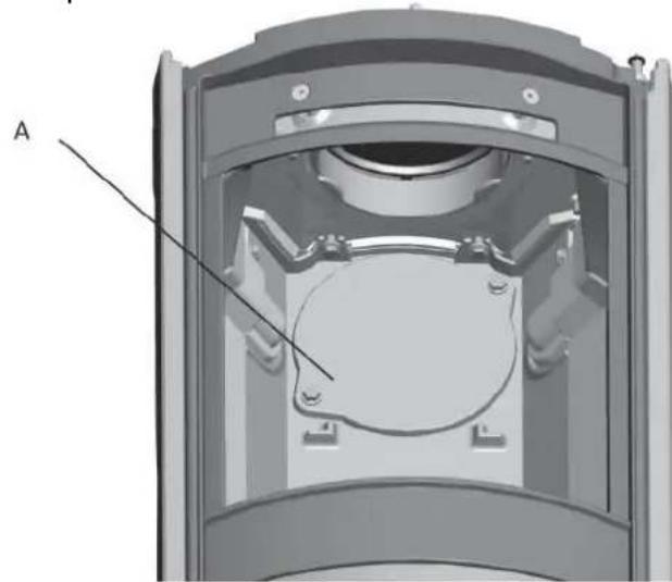 Jøtul F 361 - Montage van een schoorsteenpijp aan dechterkant - 1