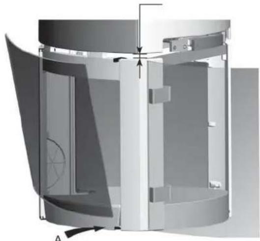 Jøtul F 361 - Jotul F 365 - Base in ghisa con porta in vetro - 5