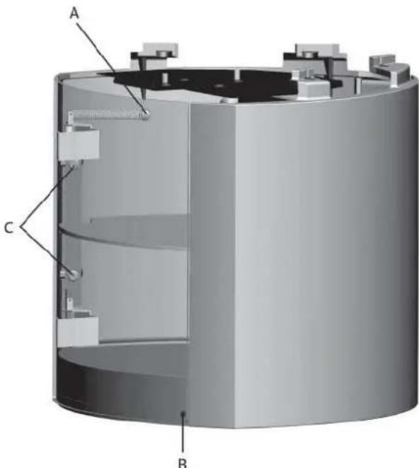 Jøtul F 361 - Jotul F 365 - Base in ghisa con porta in vetro - 2