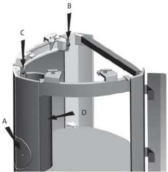 Jøtul F 361 - Jotul F 366 - Glass base - 1
