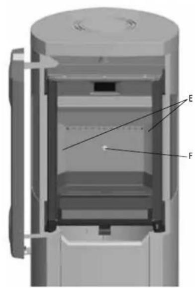 Jøtul F 263 - Sostituzione delle piastre refrattarie/ della piastra inferiore interna - 2