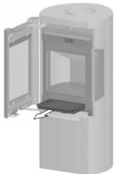 Jøtul F 263 - Retirada de cenizas - 2