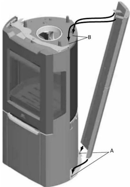 Jøtul F 263 - Paneles laterales de esteatita - 4