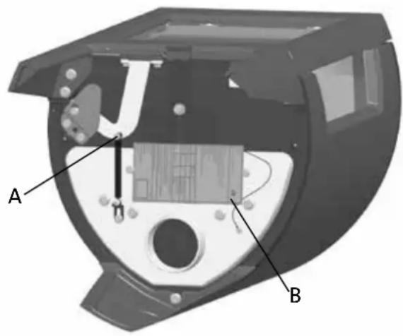 Jøtul F 163 C - Selfclosing doormechanism - 1