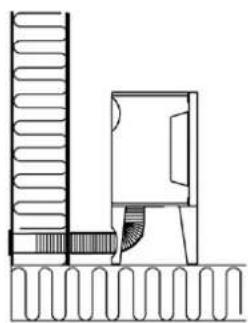 Jøtul F 163 C - Arrivée d'air - 2