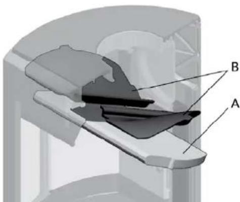 Jøtul F 163 C - Ajuste de la tuberia de humos para salute posterior - 1