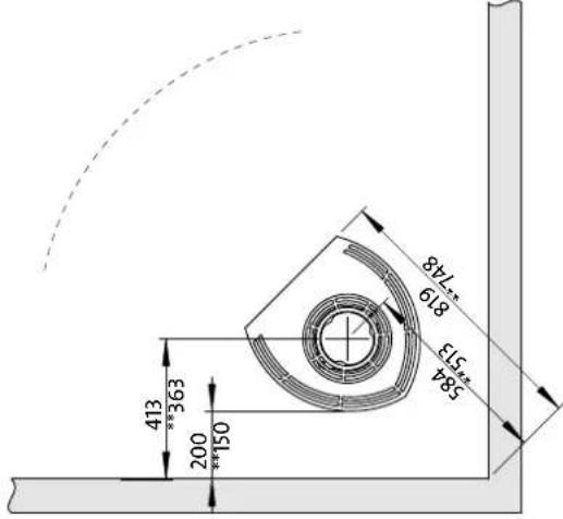 Jøtul F 163 C - Fori nella pareti per l'aria esterna. - 2