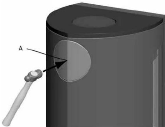 Jøtul F 163 C - Ajuste de la tuberia de humos para salute posterior - 4