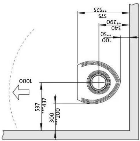 Jøtul F 163 C - Fori nella pareti per l'aria esterna. - 1