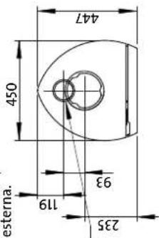 Jøtul F 163 C - Fori nella pareti per l'aria esterna. - 1