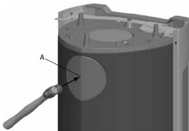 Jøtul F 262 - Ajuste de la tuberia de humos para salute posterior - 5