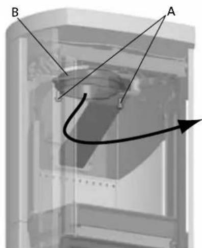 Jøtul F 262 - Ajuste de la tuberia de humos para salute posterior - 3