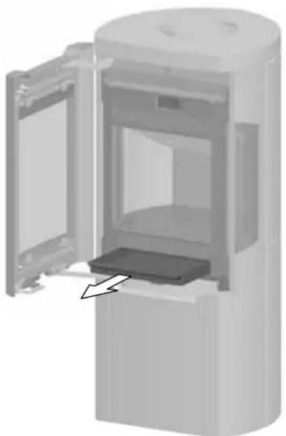 Jøtul F 262 - 5-3 De as verwijdersen - 2