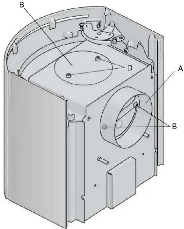 Jøtul F 137 - Fitting a fl ue pipe with a rear outlet - 7
