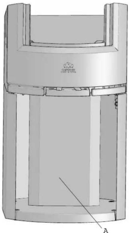 Jøtul F 137 - Outside air connection through rear outlet - 2