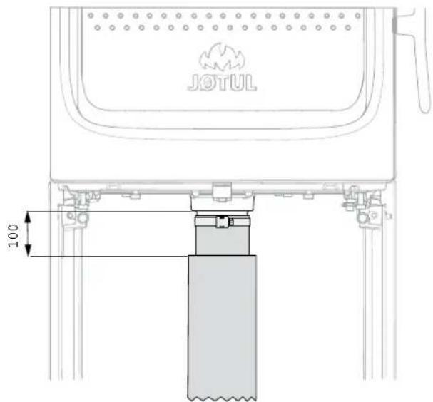 Jøtul F 105 R - Durch den Boden - 1
