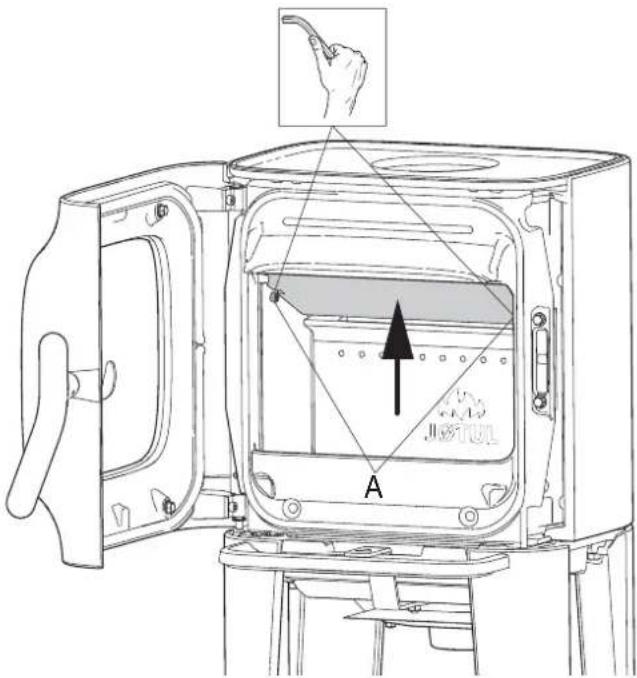 Jøtul F 105 R - Een kachelpijp met een awhiletlaat verbinden - 1