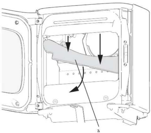 Jøtul F 105 R - Rauchgasrohr bei Abzug an der Rückseite anbringen - 2