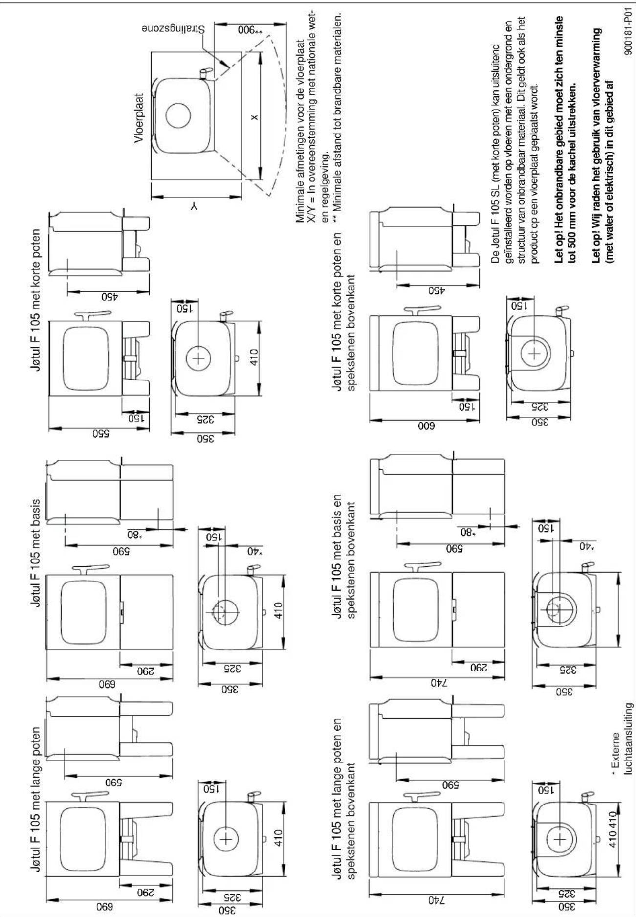 Jøtul F 105 R - Muren - 2