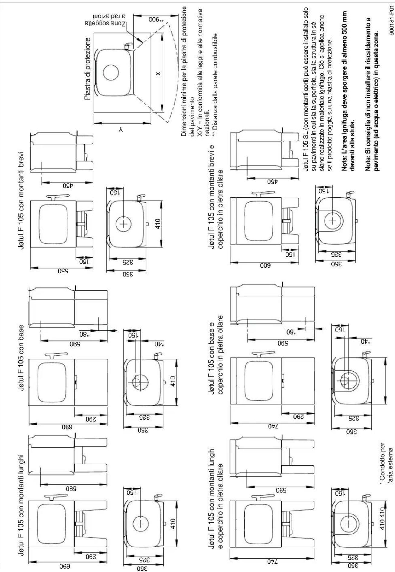 Jøtul F 105 R - Pareti - 21