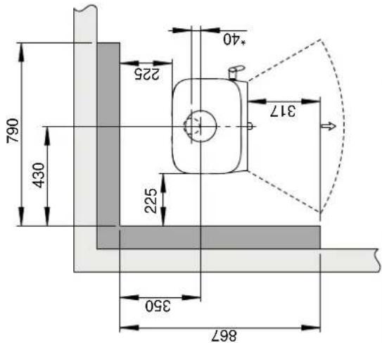 Jøtul F 105 R - Exigences relatives à la protection d'un revêtement de sol combustible devant le poèle - 8